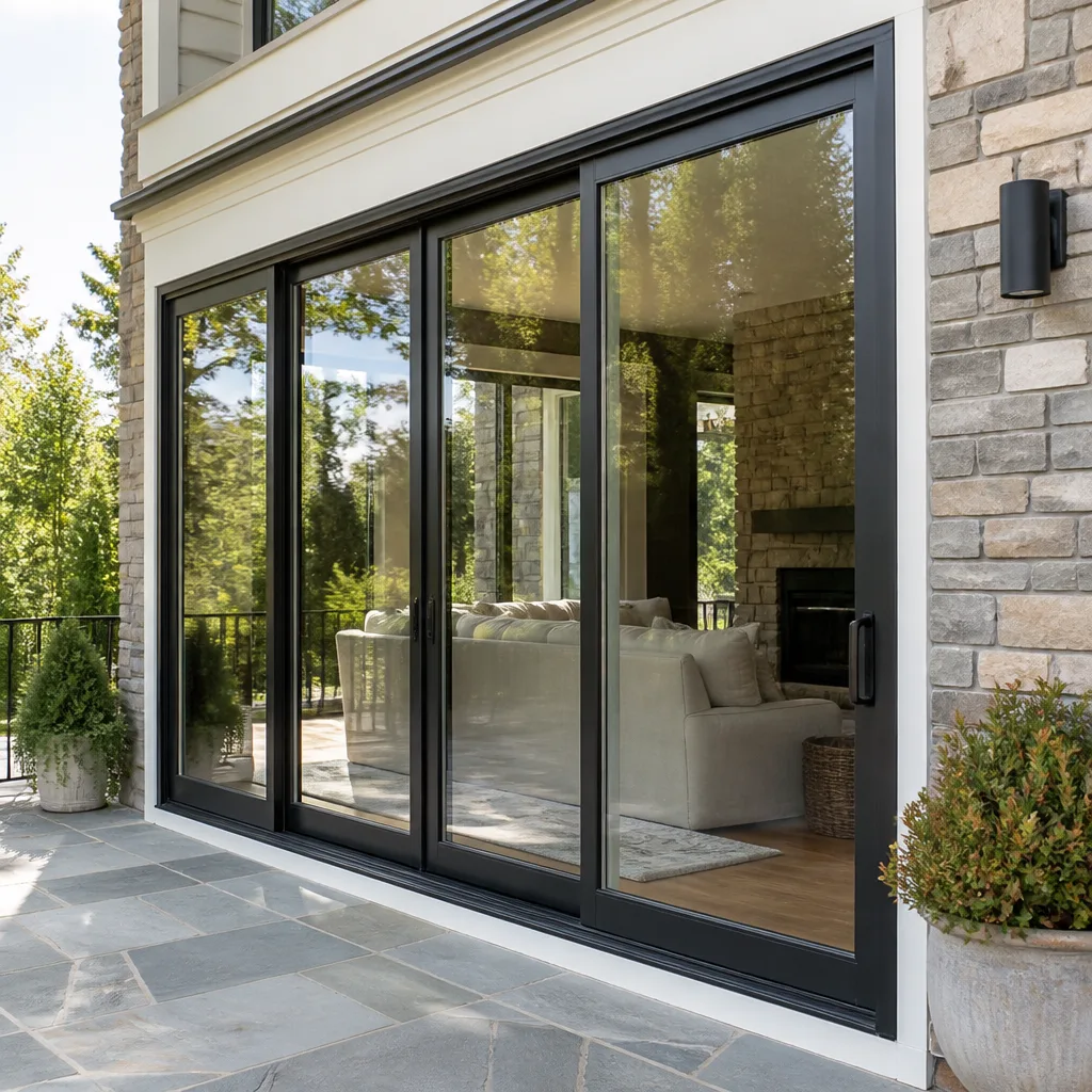 Sliding glass doors